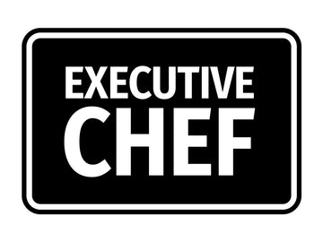 Signs ByLITA Classic Framed Executive Chef Door or Wall Sign Easy Installation | Office And Shop Decor | Bars And Restaurants